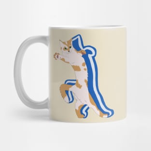 Aegean Cat Greece Flag Colors Mug